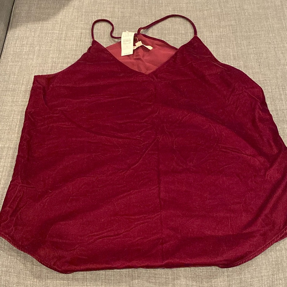 LOFT new burgundy dress top